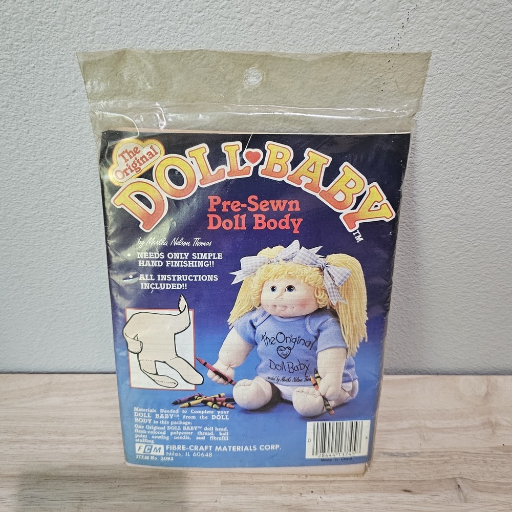 Vintage The Original Doll Baby Pre Sewn Doll Body 3092 New Open Package